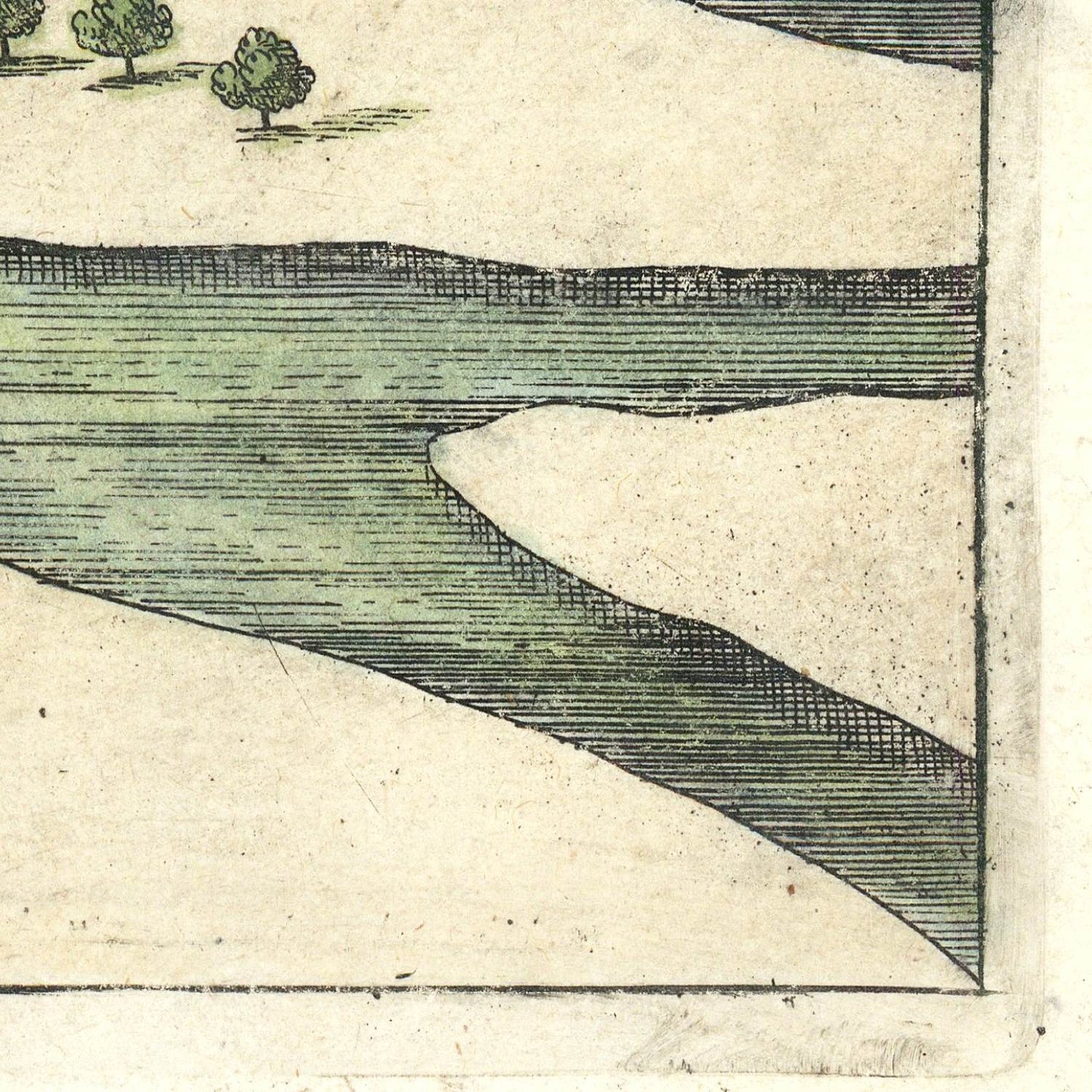 detail of the map from the bottom right corner