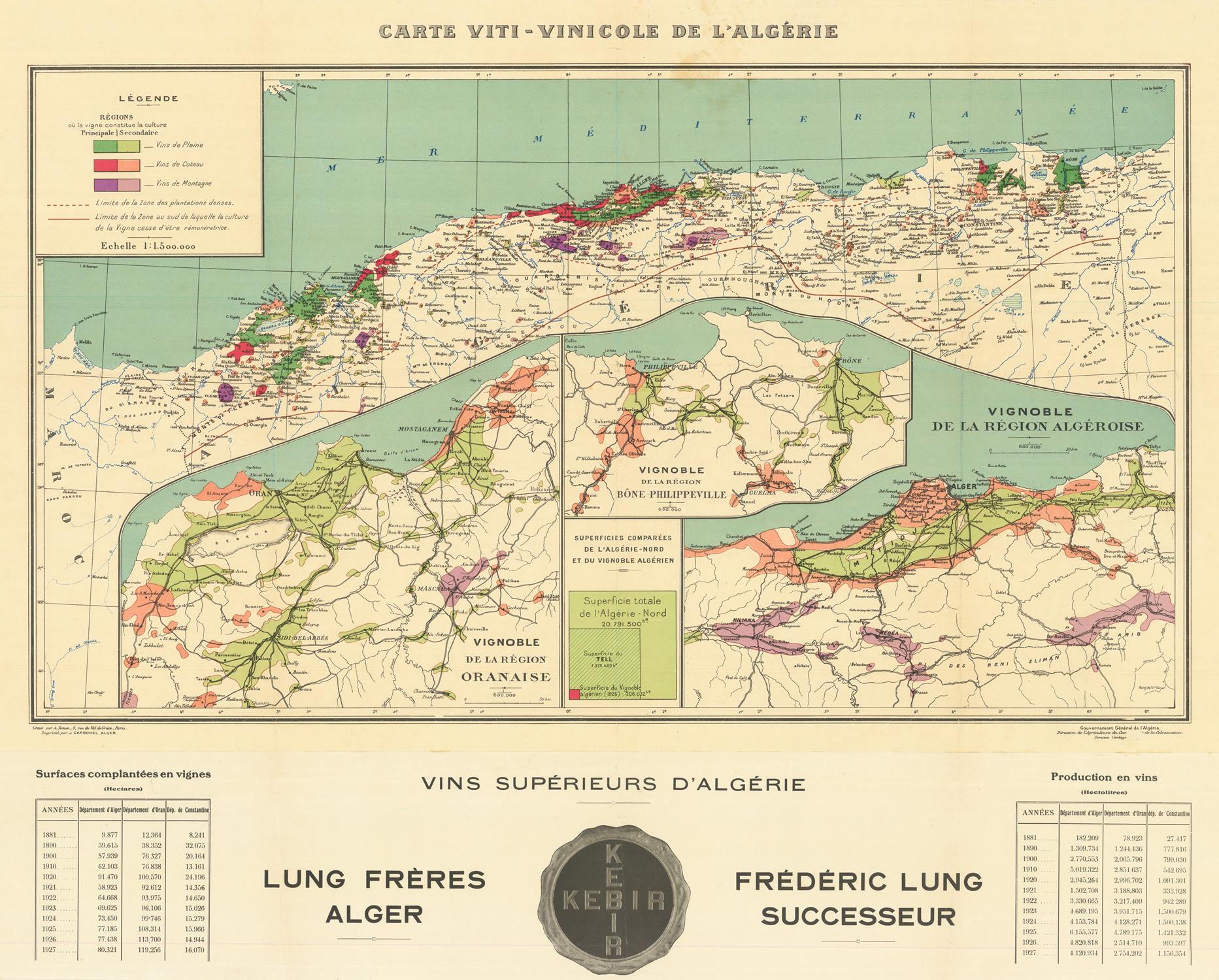 presentation of the map reproduction without a frame