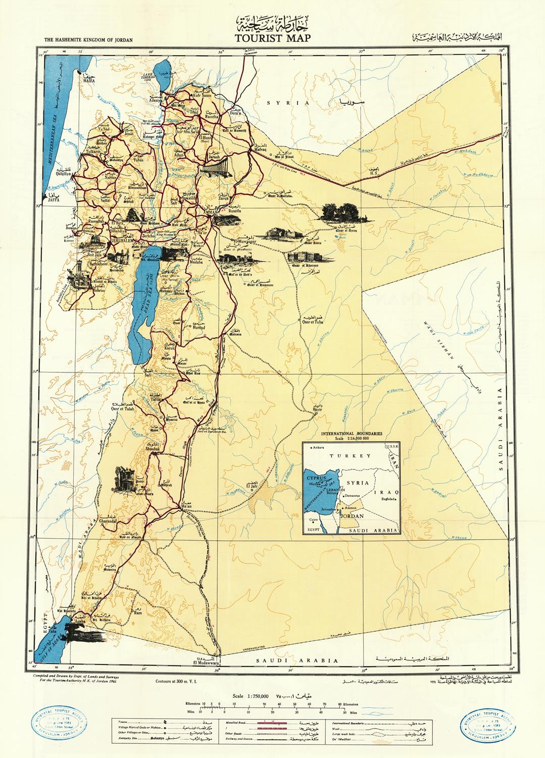 presentation of the map reproduction without a frame