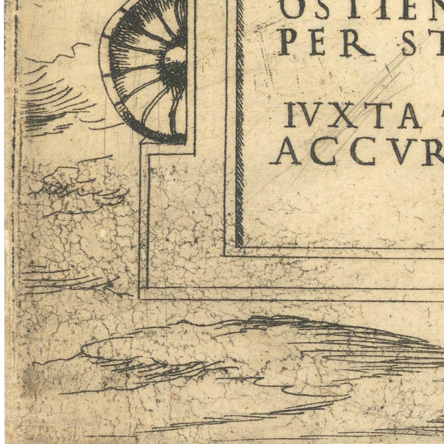 detail of the map from the top left corner