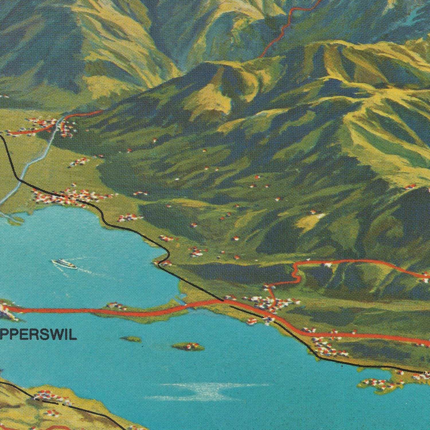 detail of the map from the centre left