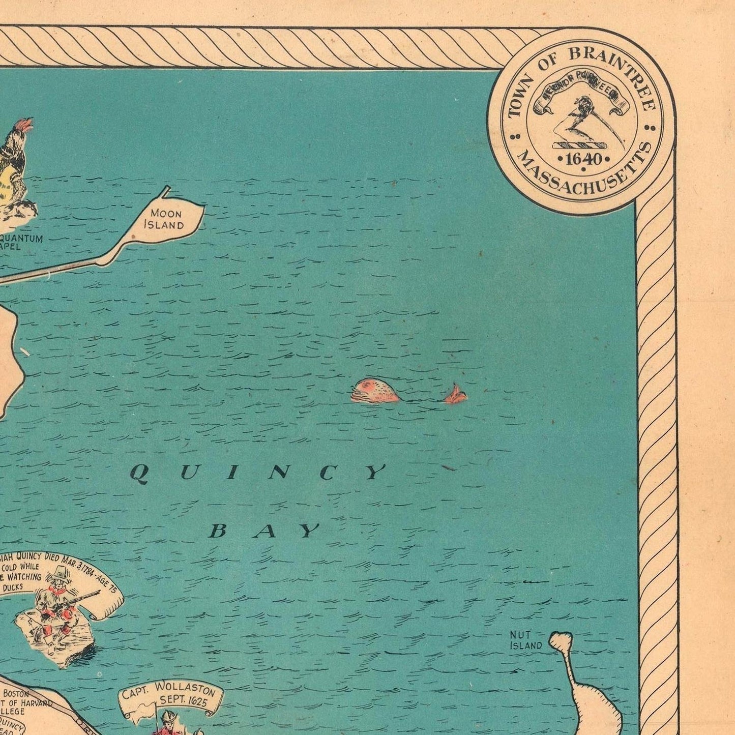 detail of the map from the top right corner