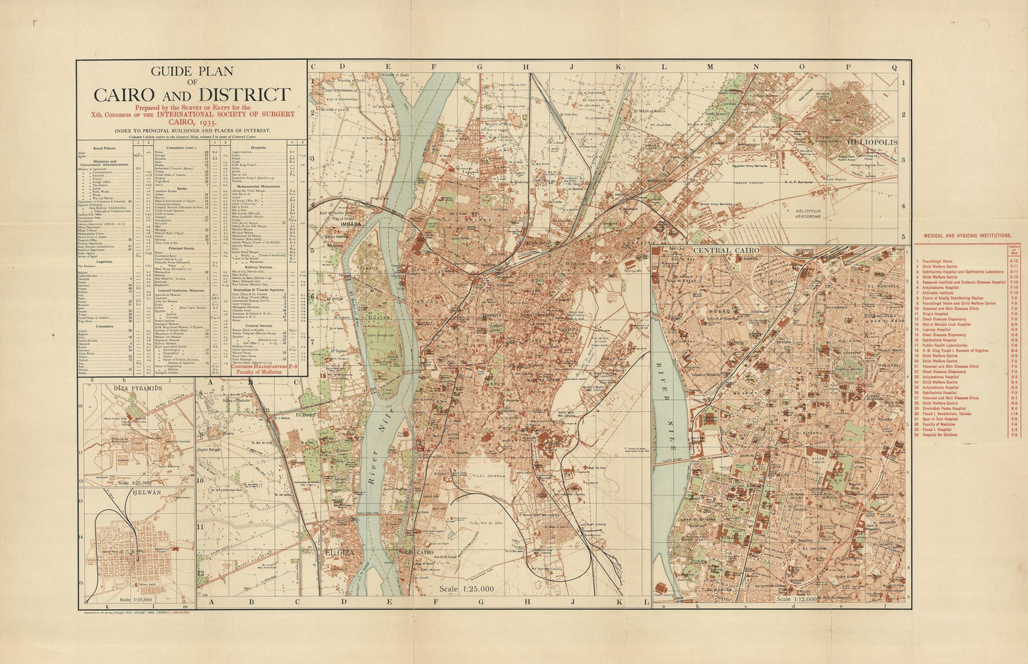 presentation of the map reproduction without a frame