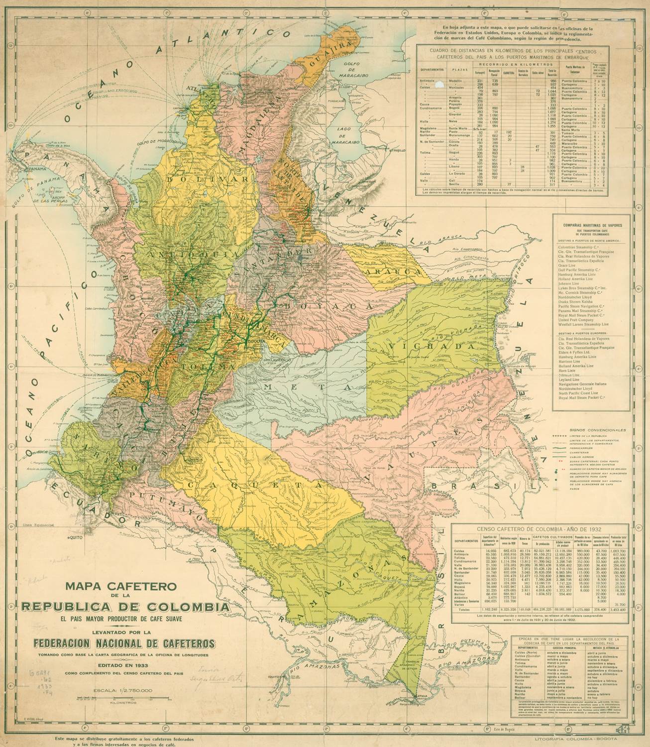 presentation of the map reproduction without a frame