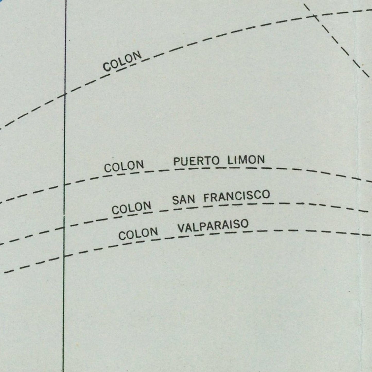 detail of the map from the centre left