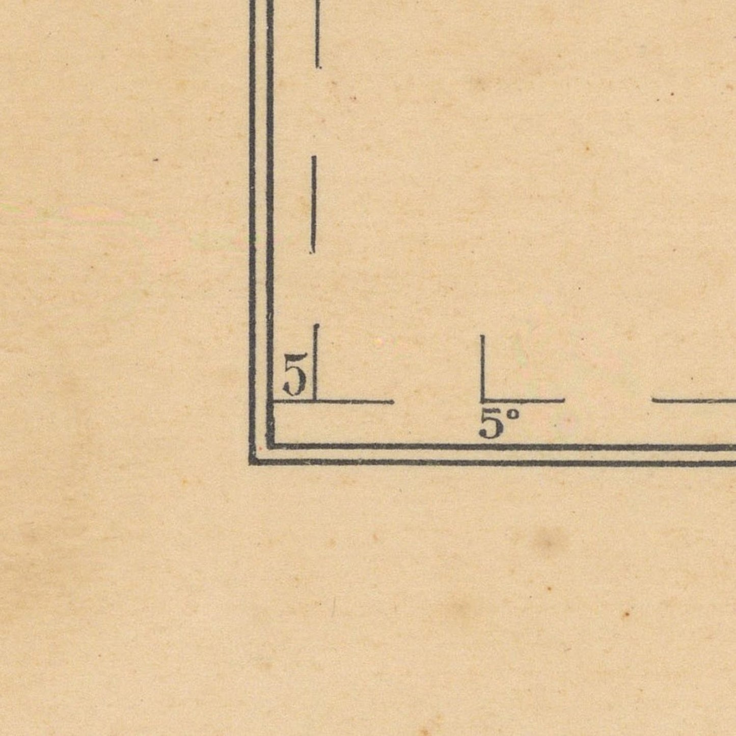 detail of the map from the bottom left corner