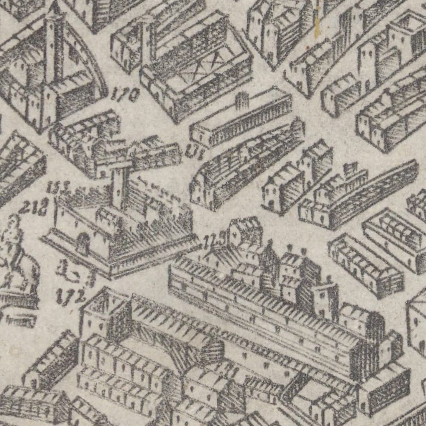 detail of the map from the centre 