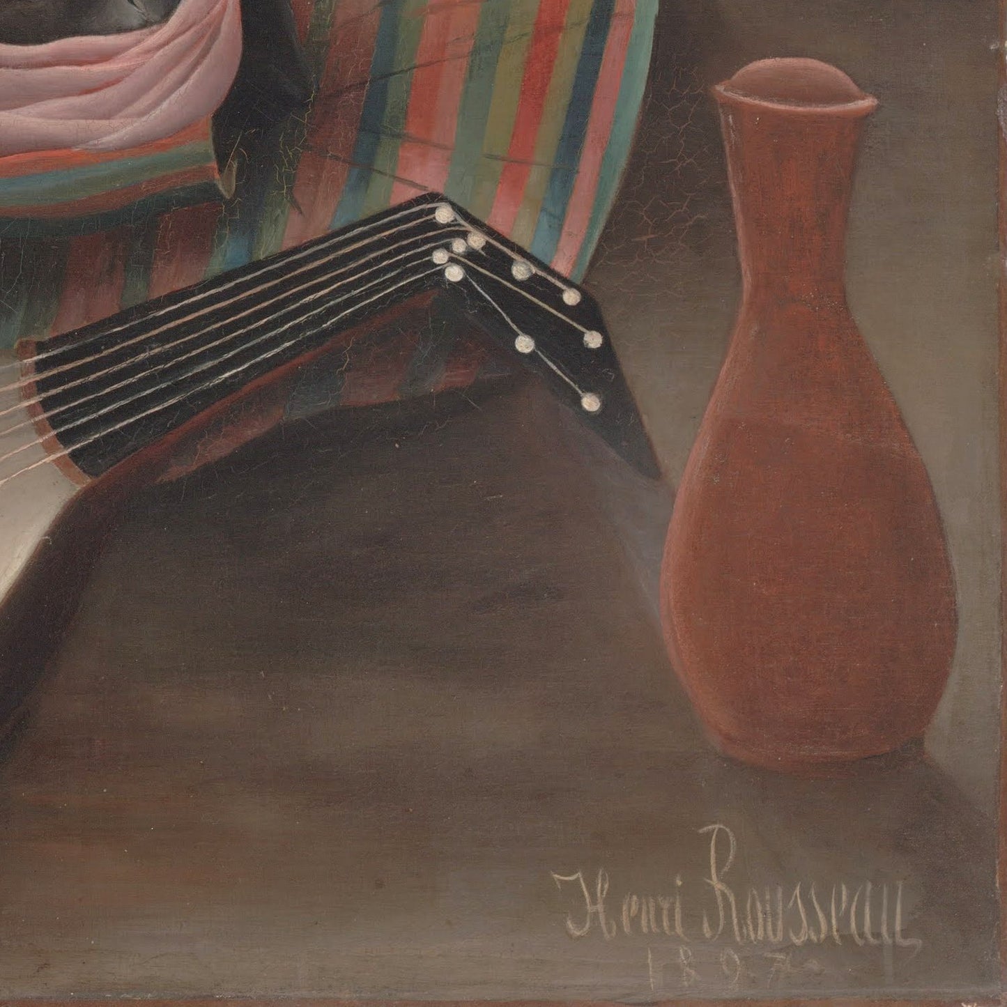 detail of the fine art reproduction from the bottom right corner