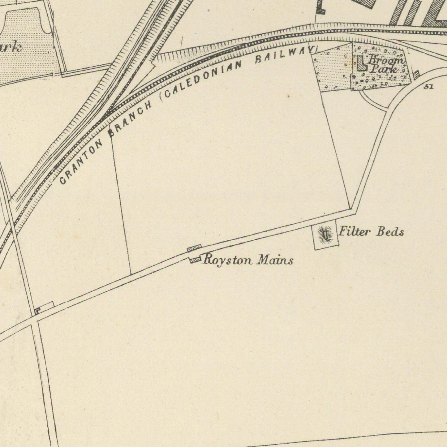 detail of the map from the centre left