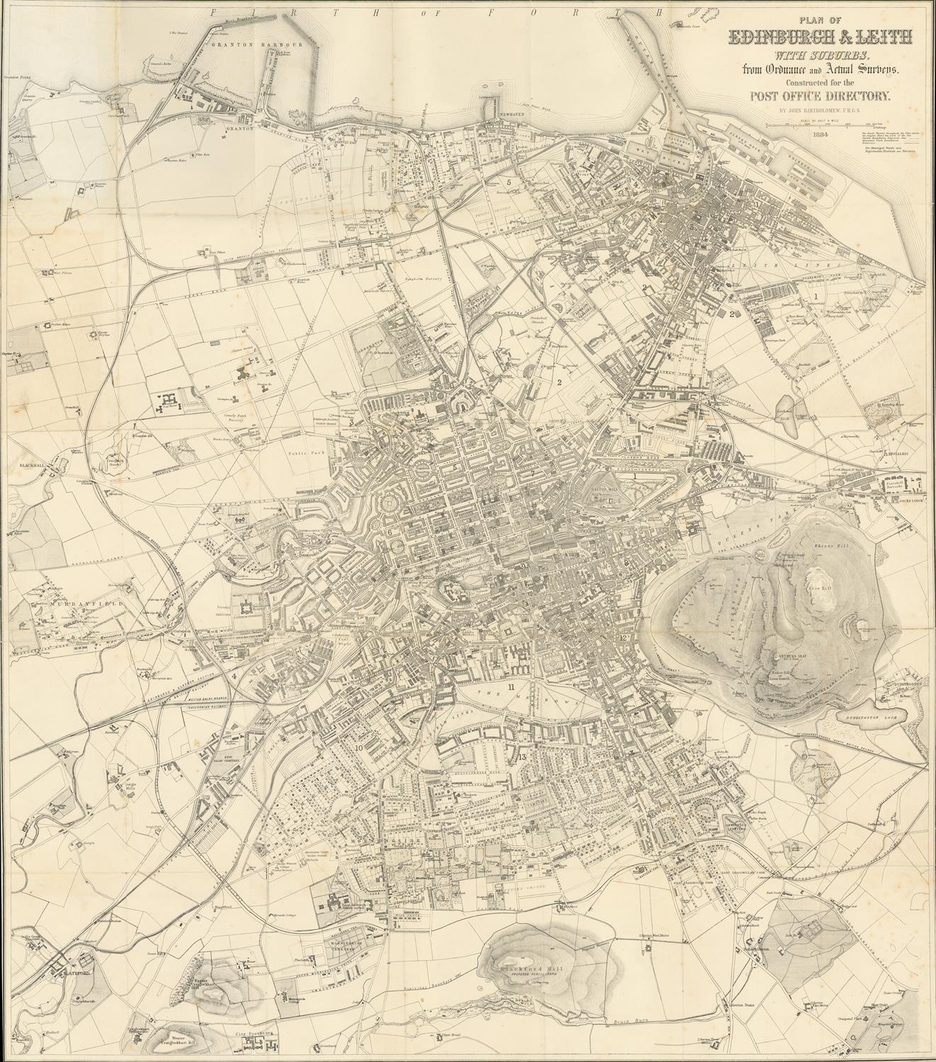 presentation of the map reproduction without a frame