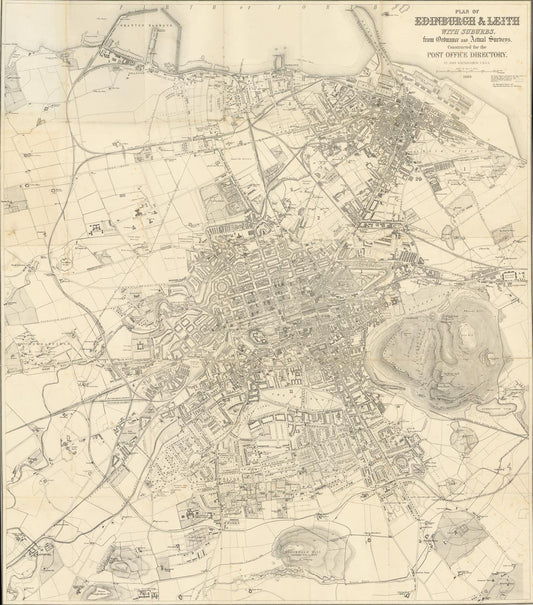 presentation of the map reproduction without a frame