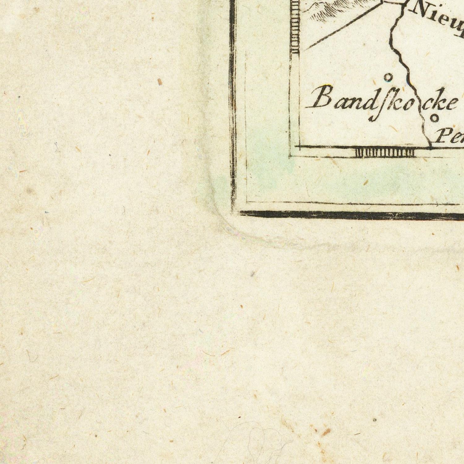 detail of the map from the bottom left corner