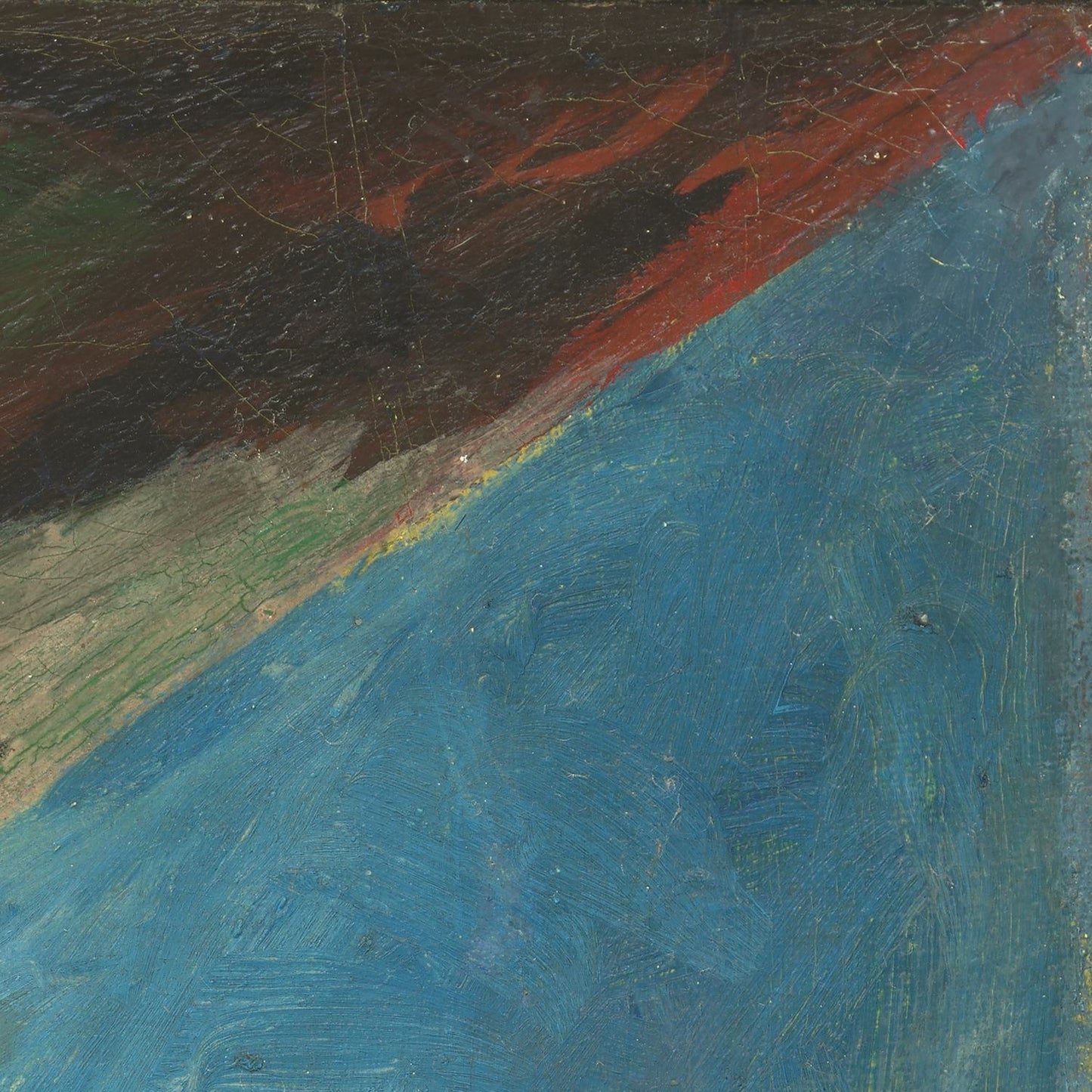 detail of the fine art reproduction from the top right corner