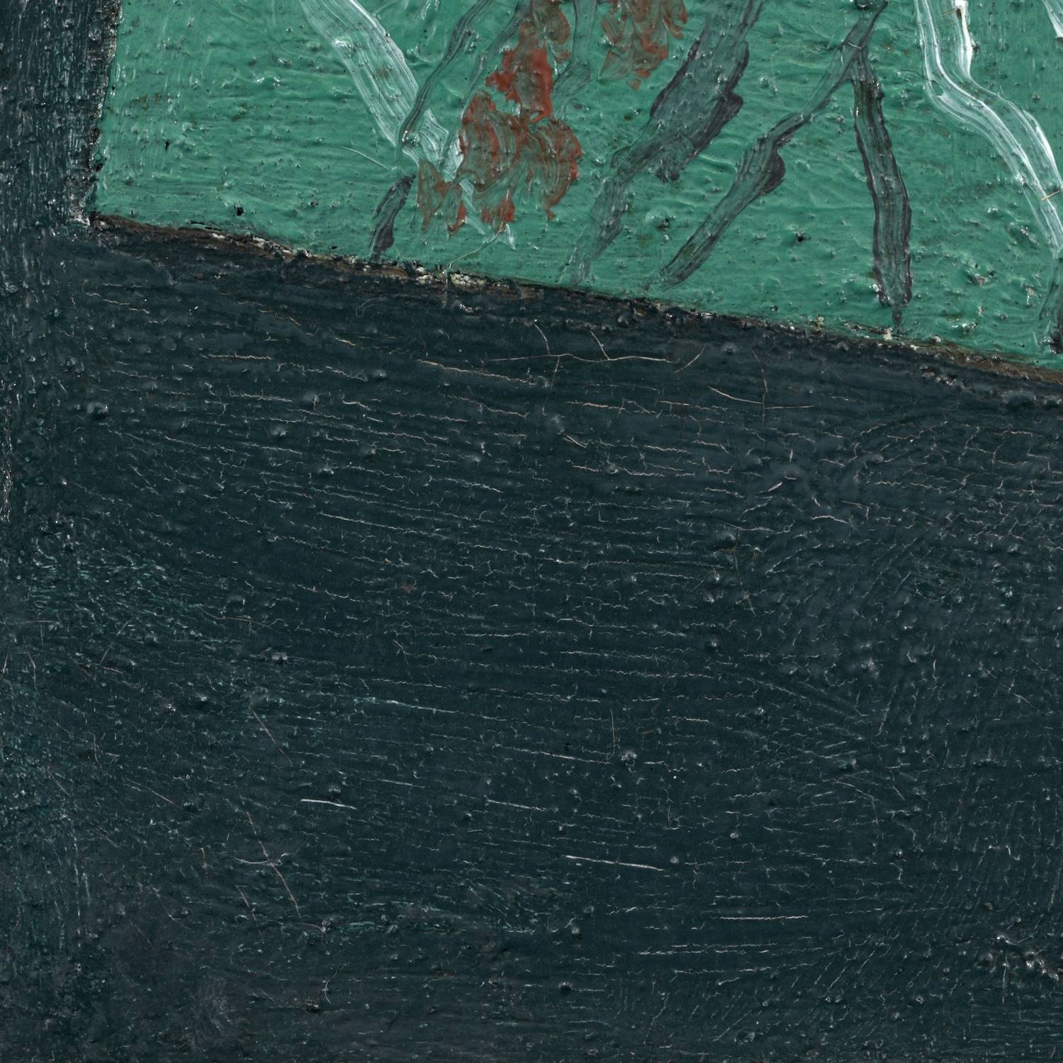 detail of the fine art reproduction from the top left