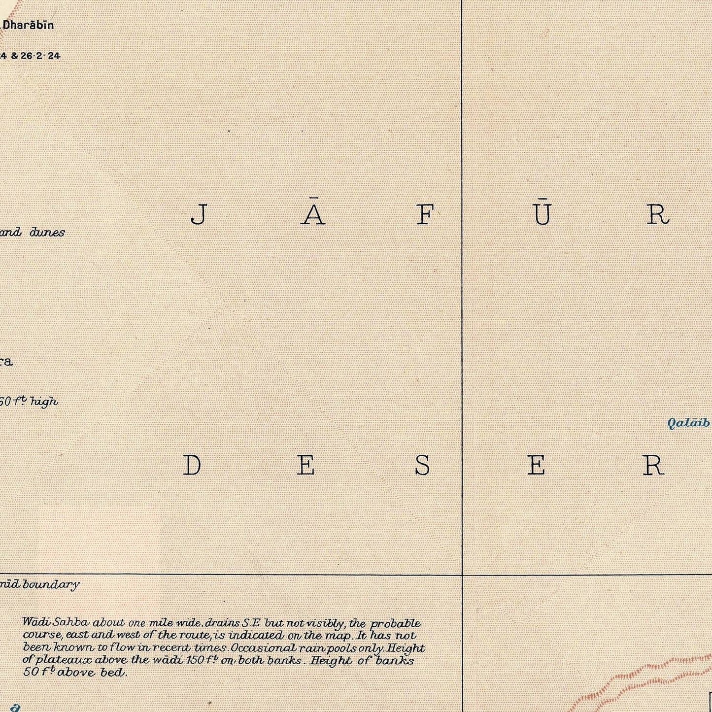 detail of the map from the centre 