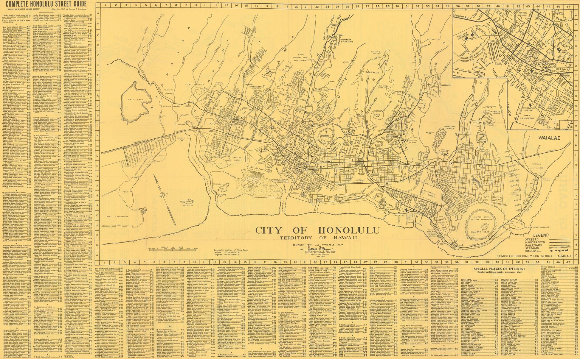 presentation of the map reproduction without a frame