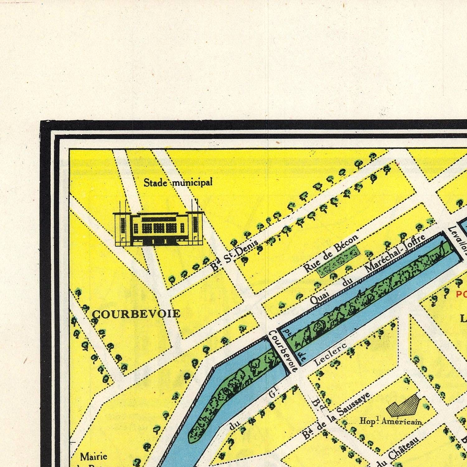 detail of the map from the top left corner