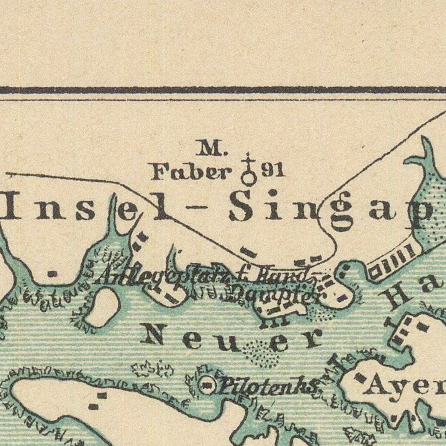 detail of the map from the centre left