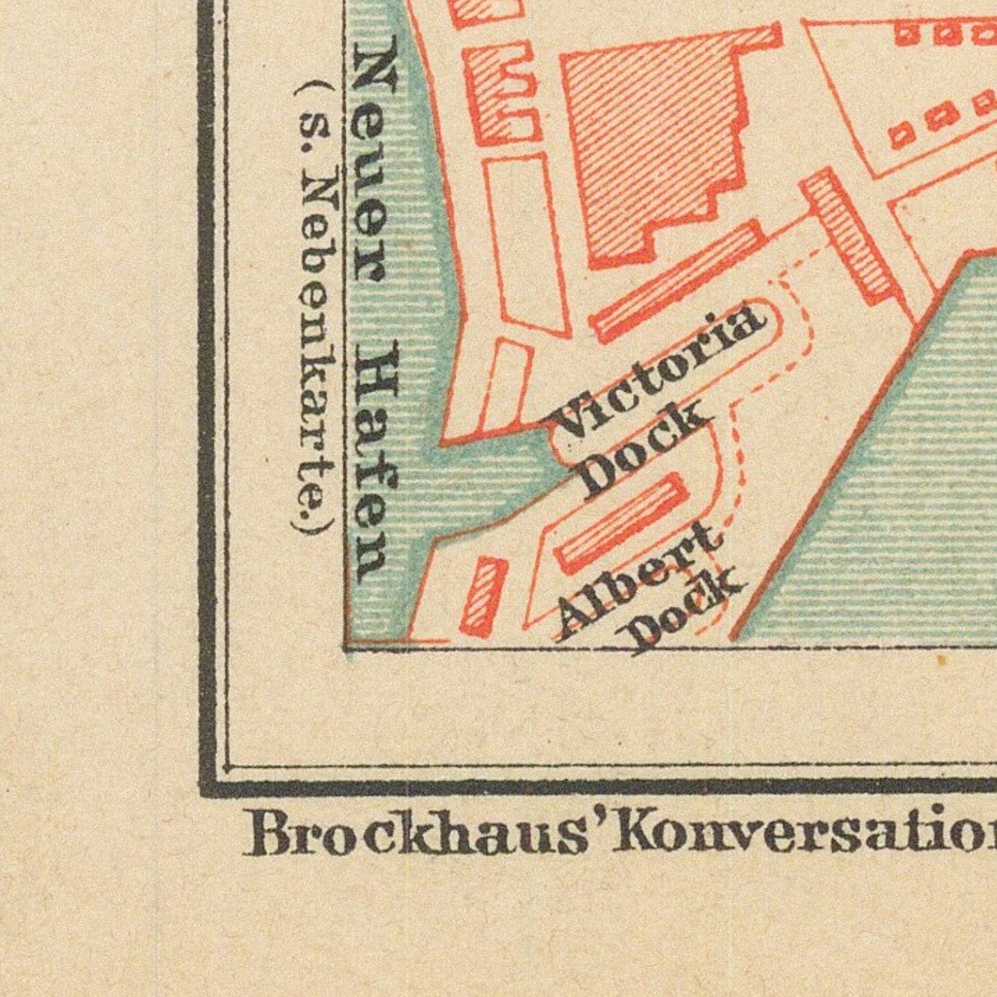 detail of the map from the bottom left corner