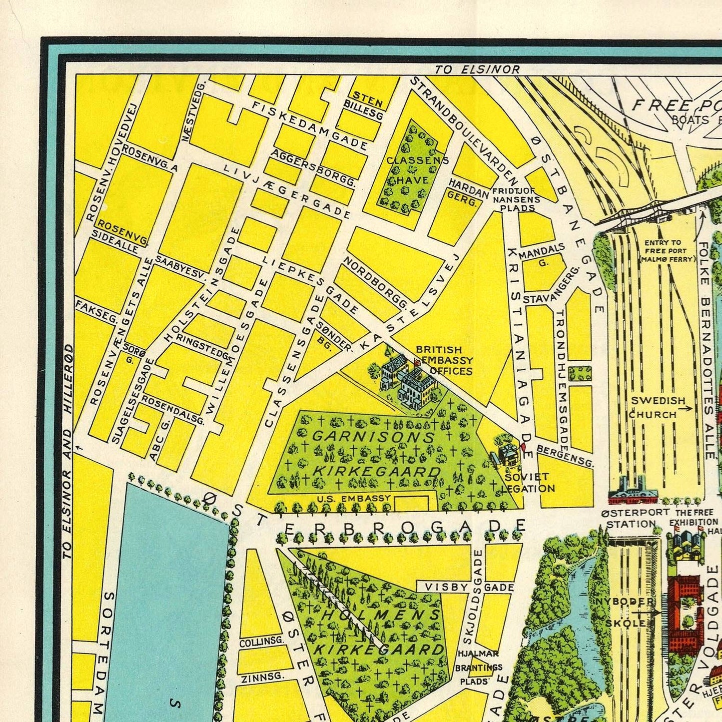 detail of the map from the top left corner
