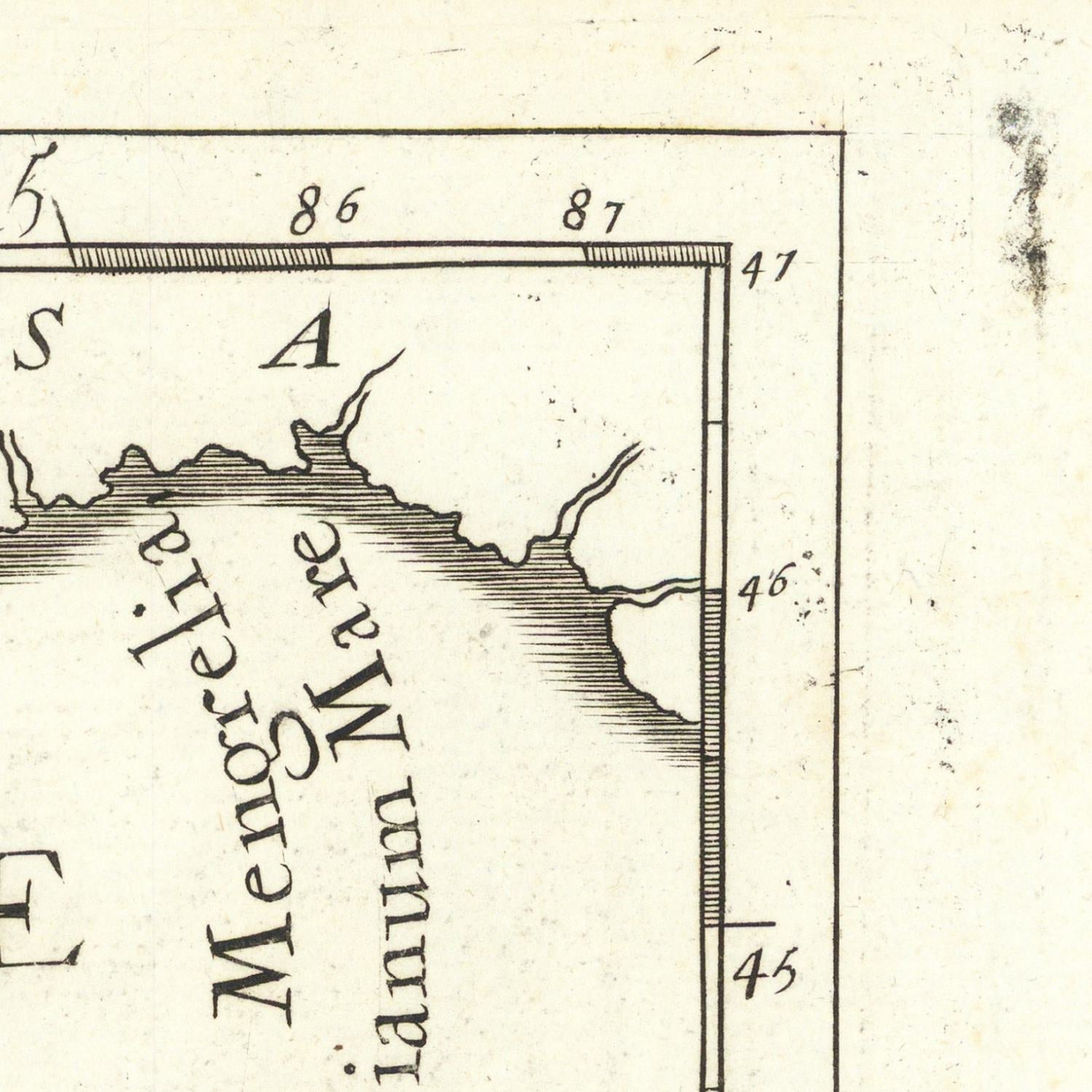 detail of the map from the top right corner
