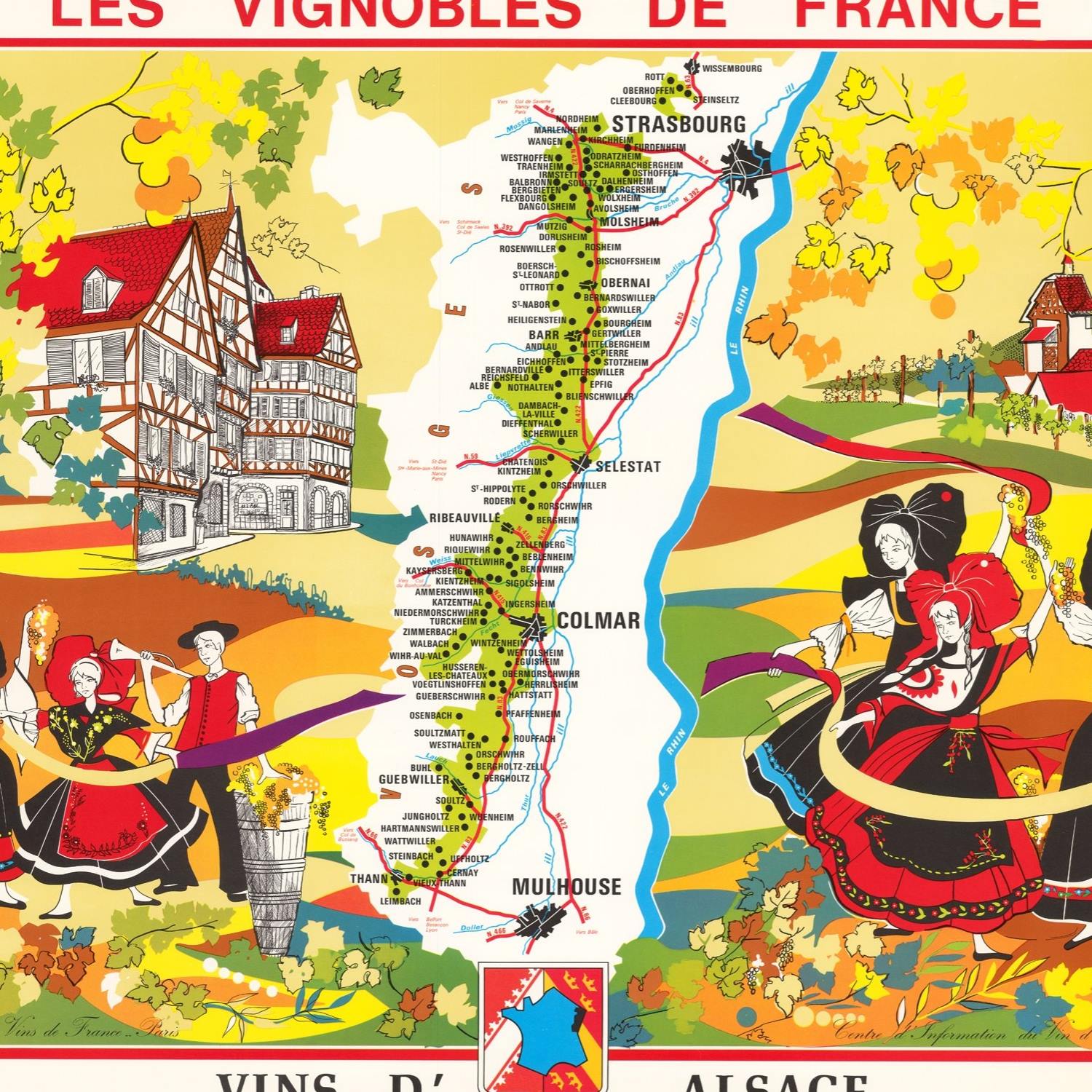detail of the map from the centre 
