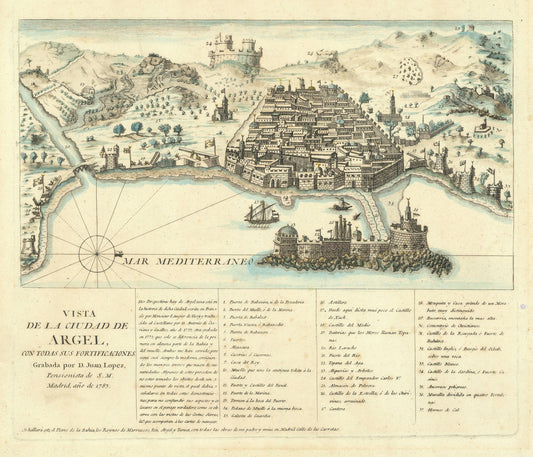 presentation of the map reproduction without a frame
