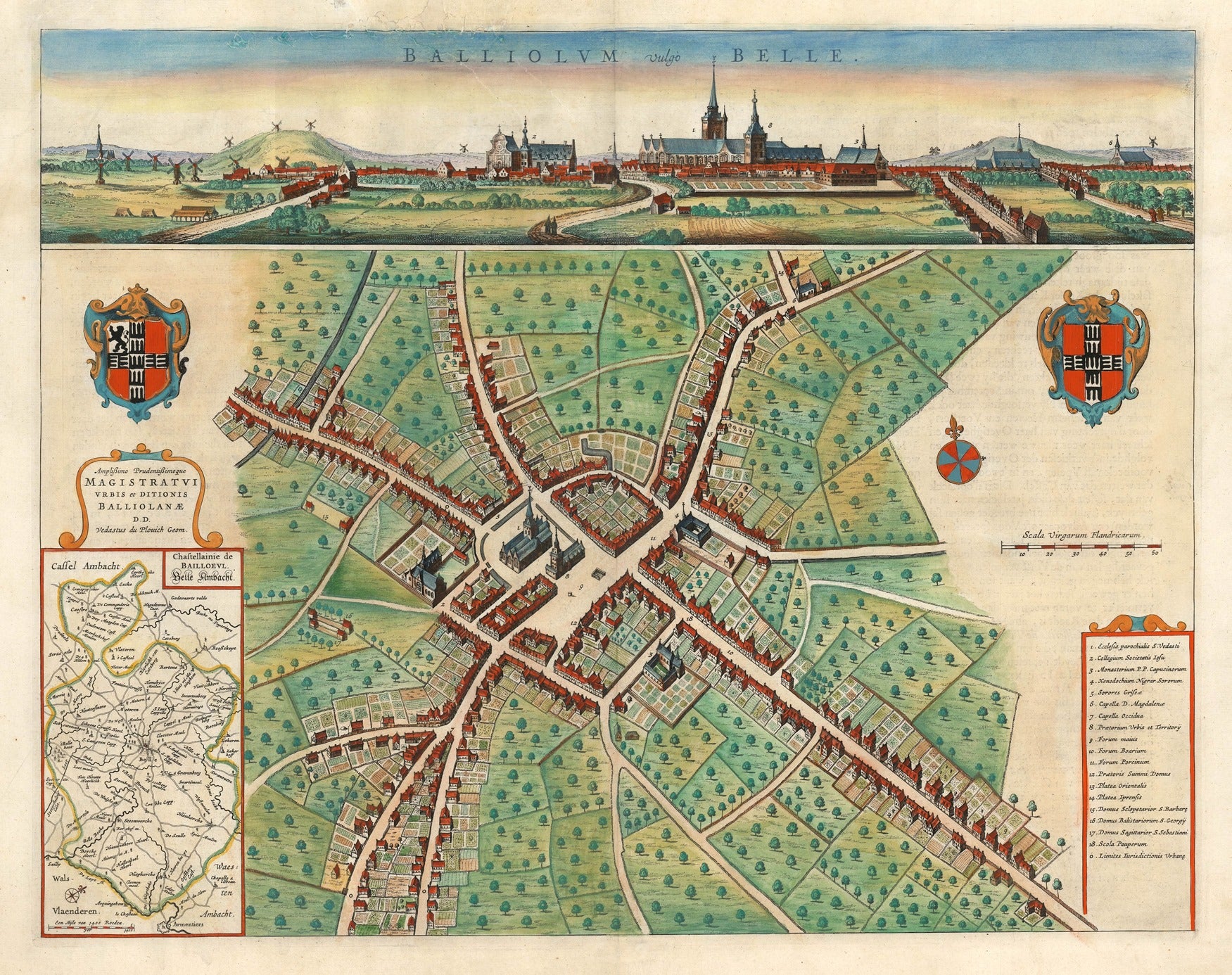 presentation of the map reproduction without a frame
