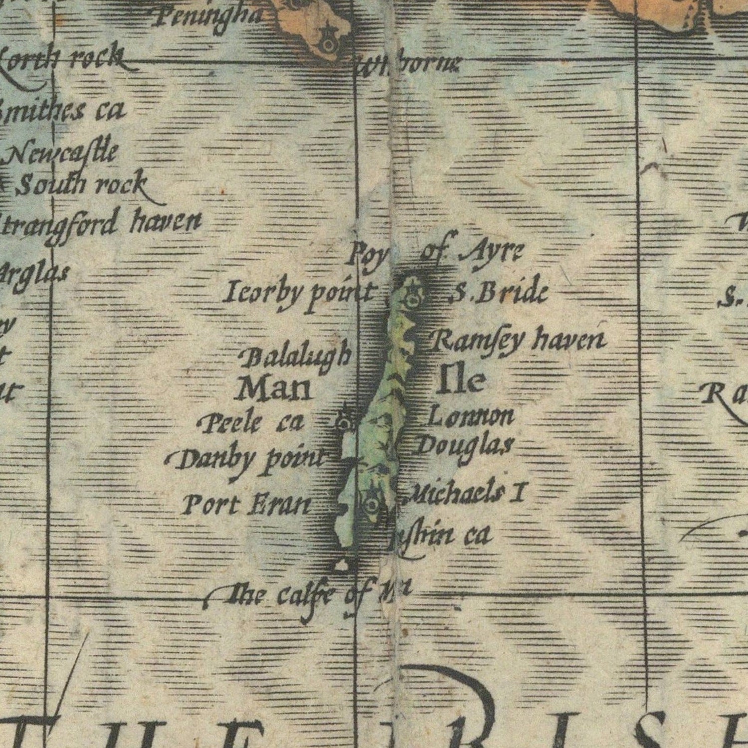 detail of the map from the centre 
