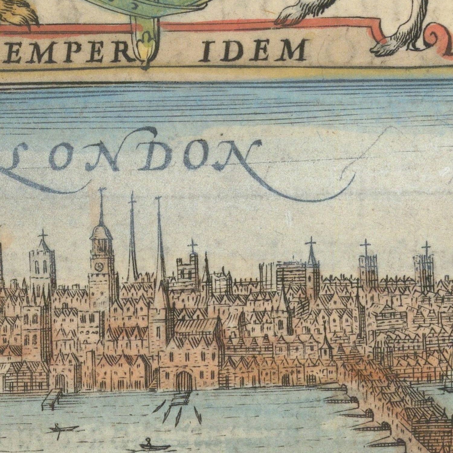 detail of the map from the centre left
