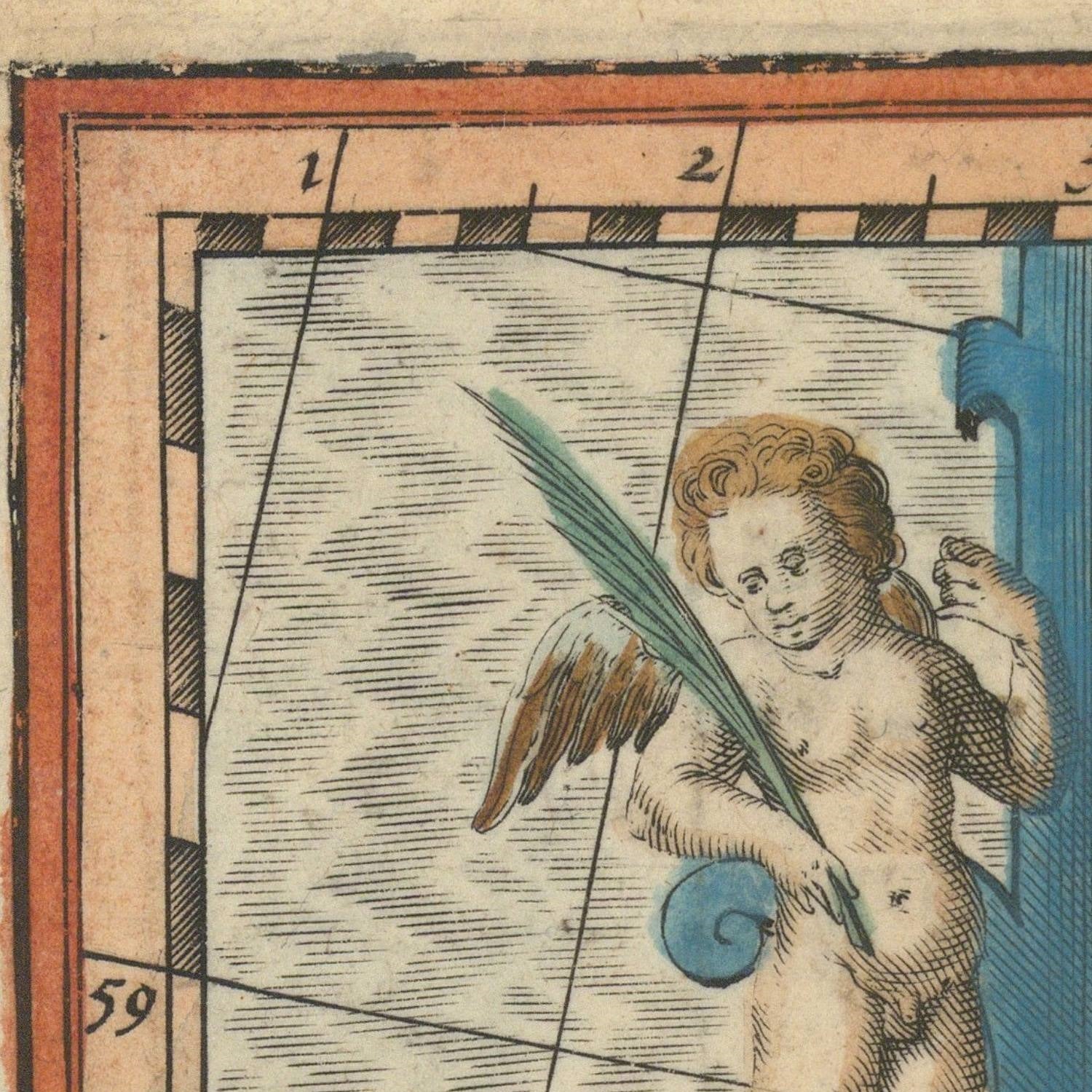 detail of the map from the top left corner
