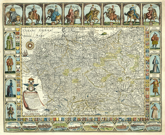 presentation of the map reproduction without a frame
