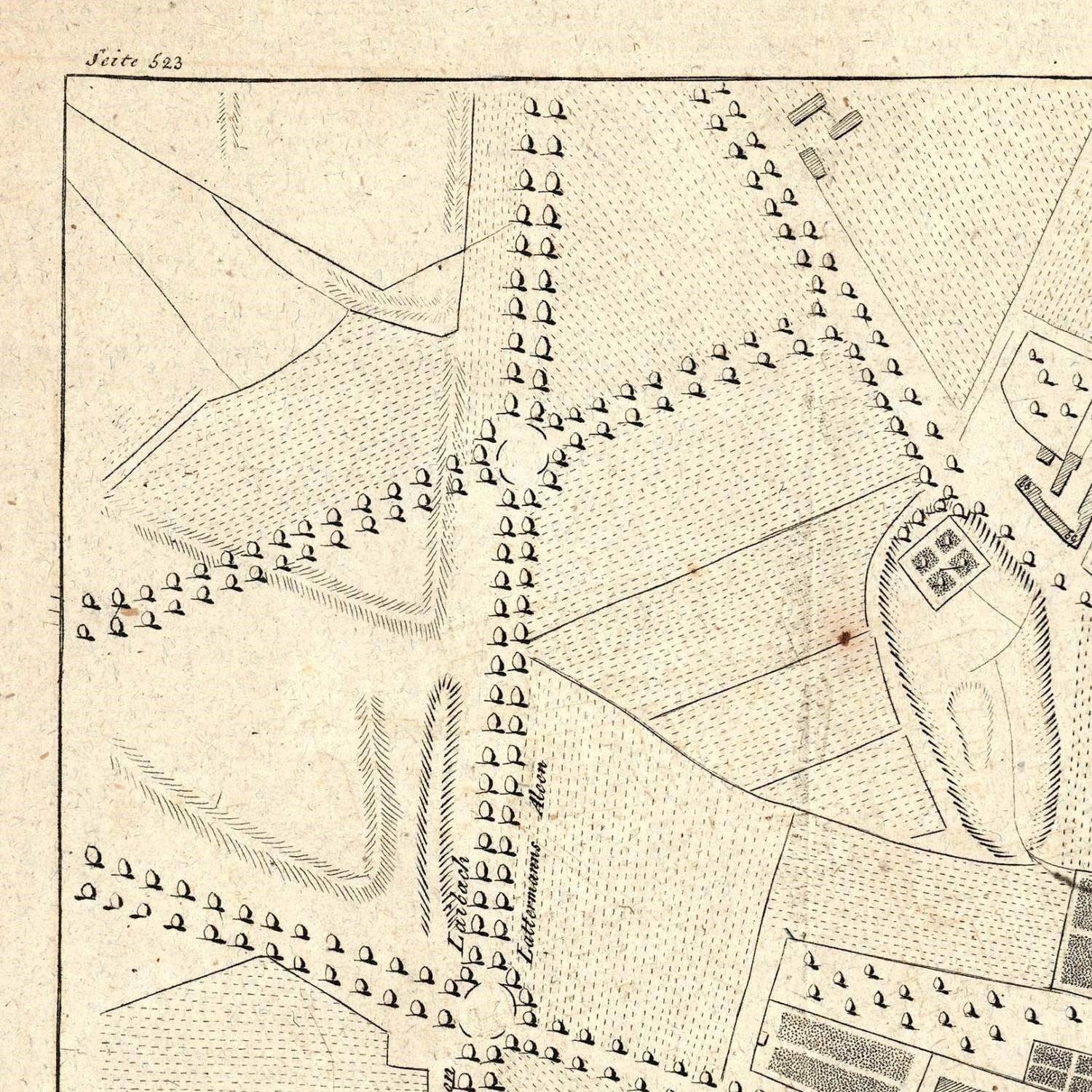 detail of the map from the top left corner
