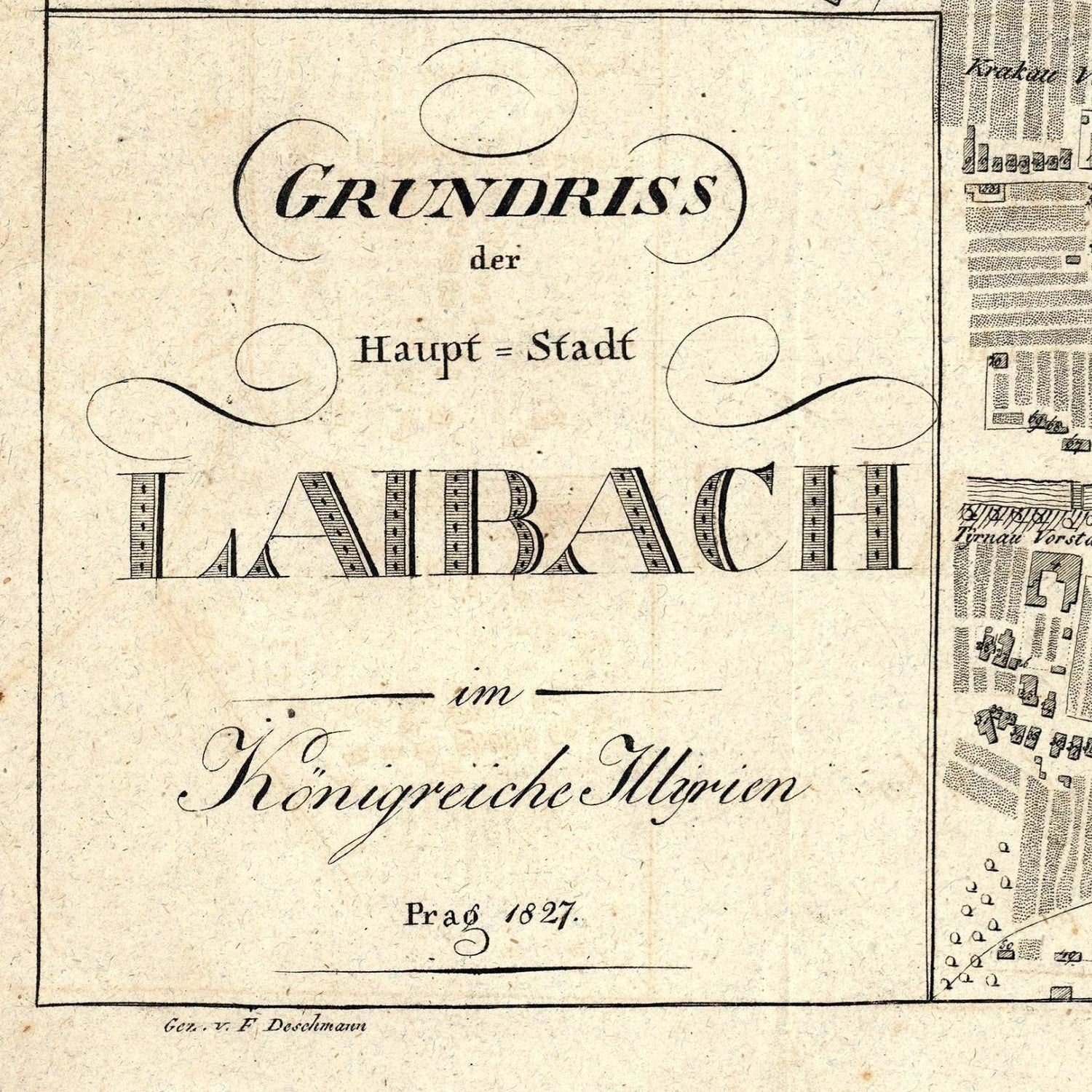 detail of the map from the bottom left corner
