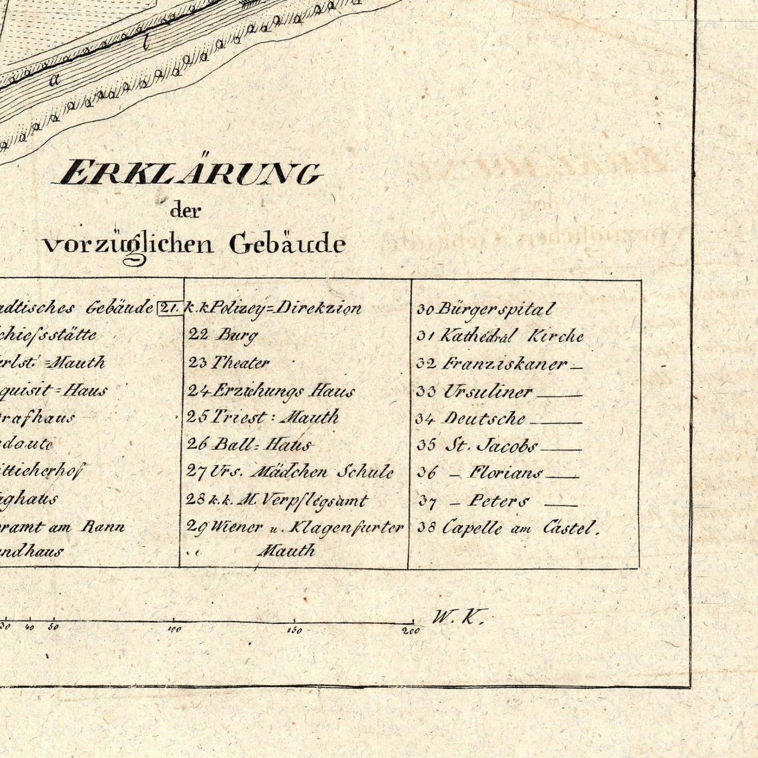 detail of the map from the bottom right corner

