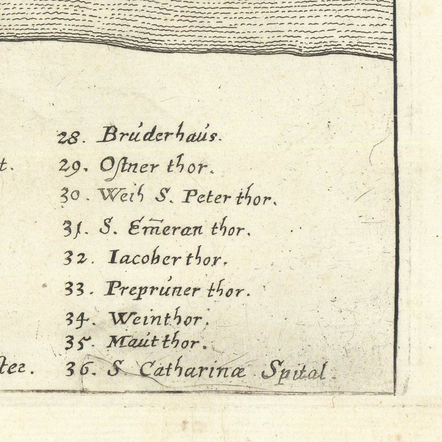 detail of the map from the bottom right corner
