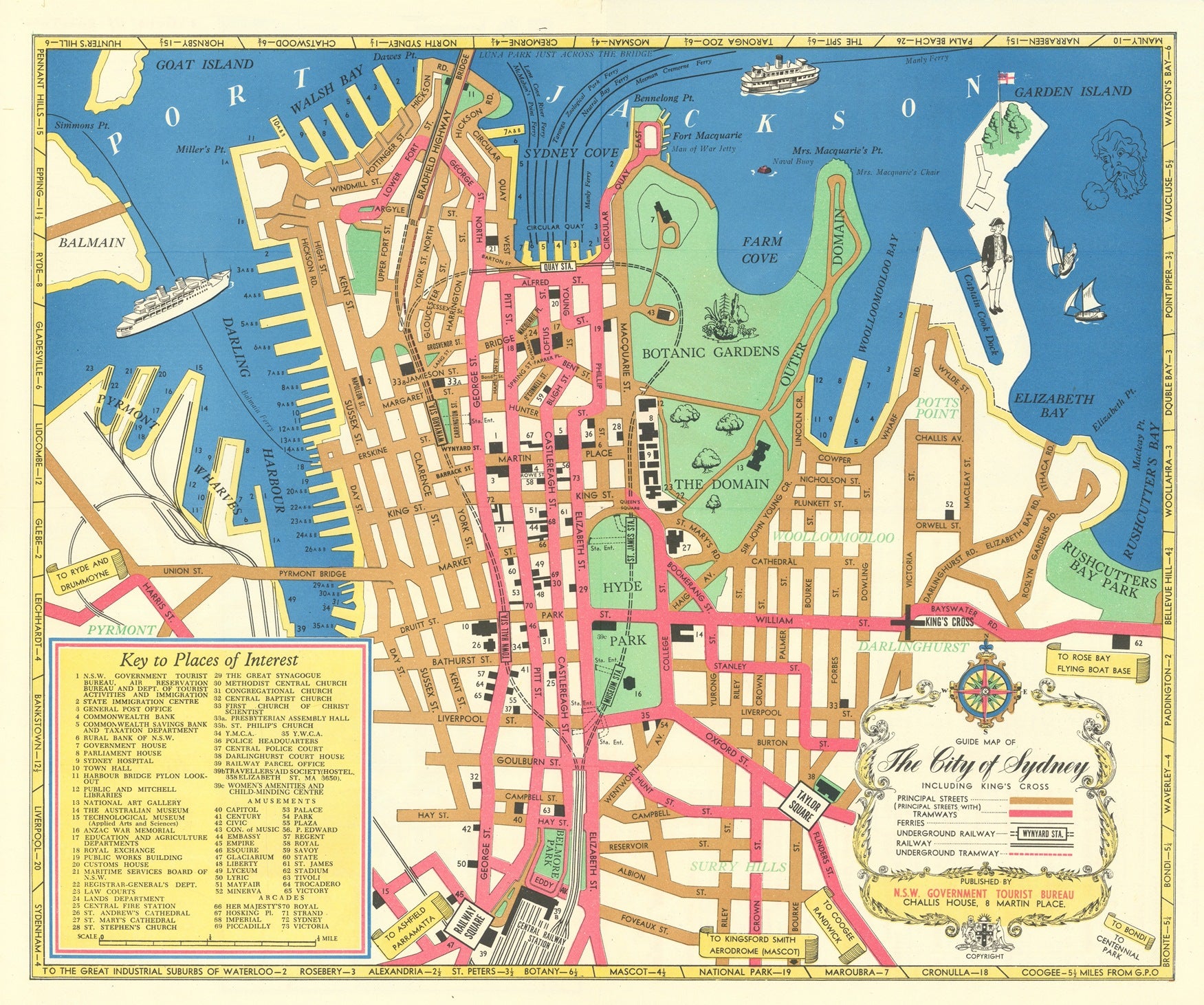 presentation of the map reproduction without a frame
