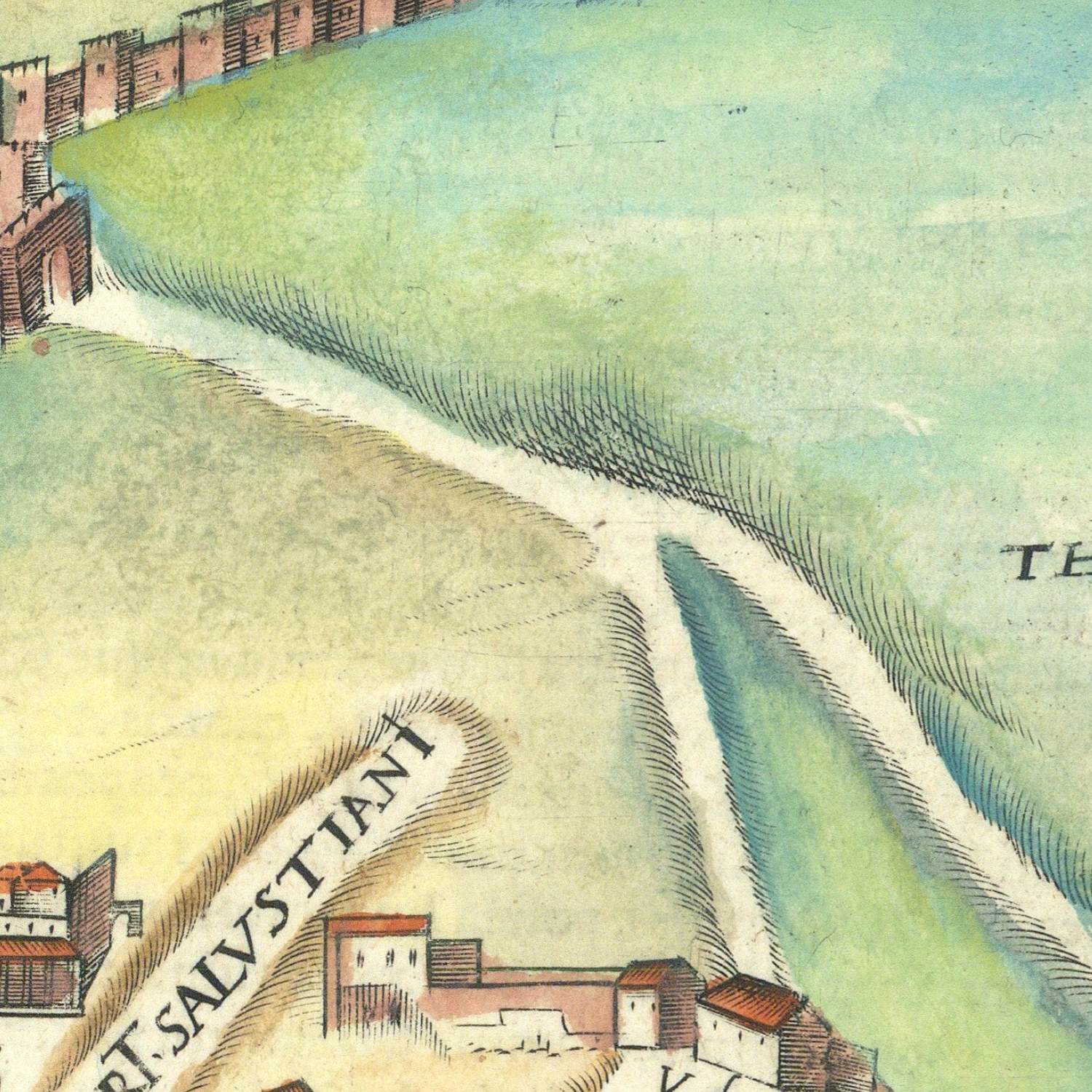 detail of the map from the centre left
