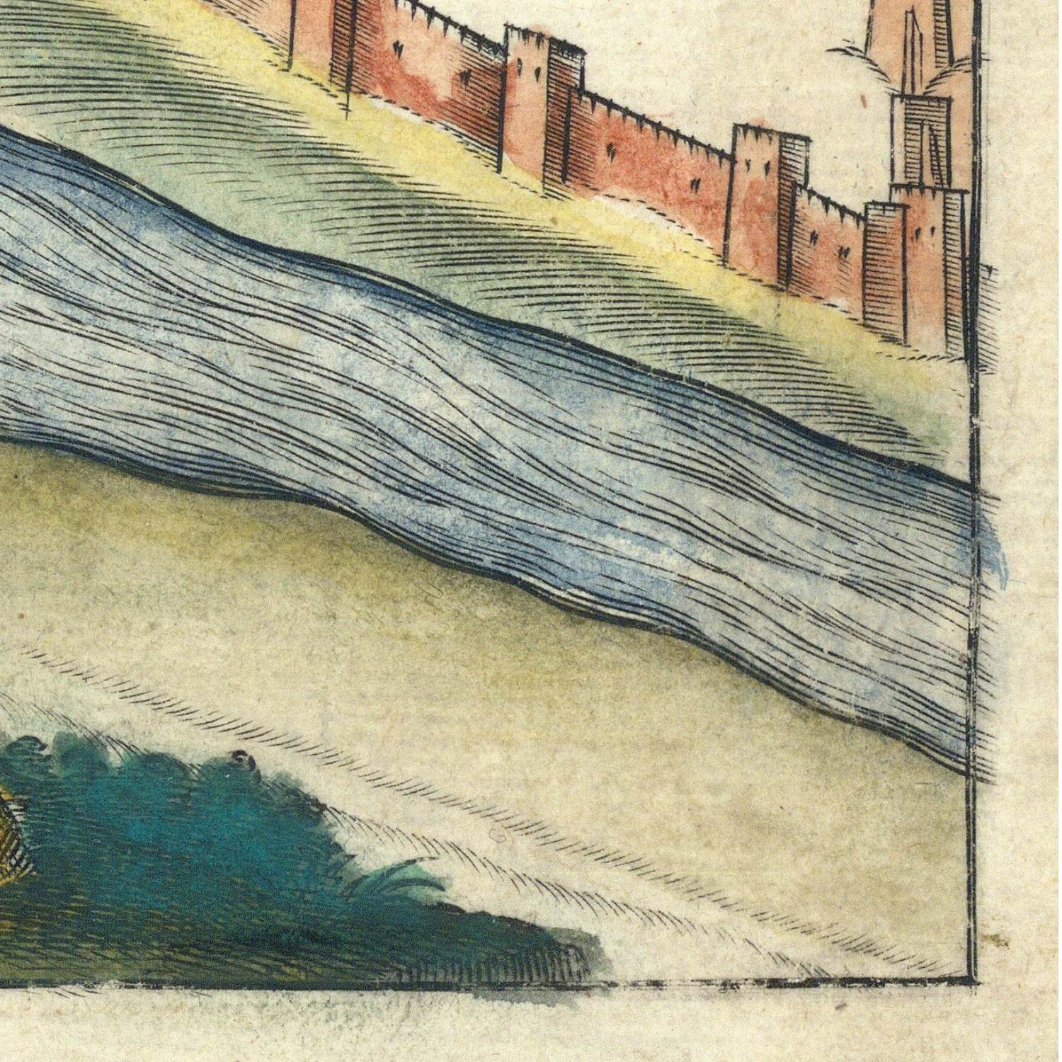 detail of the map from the bottom right corner
