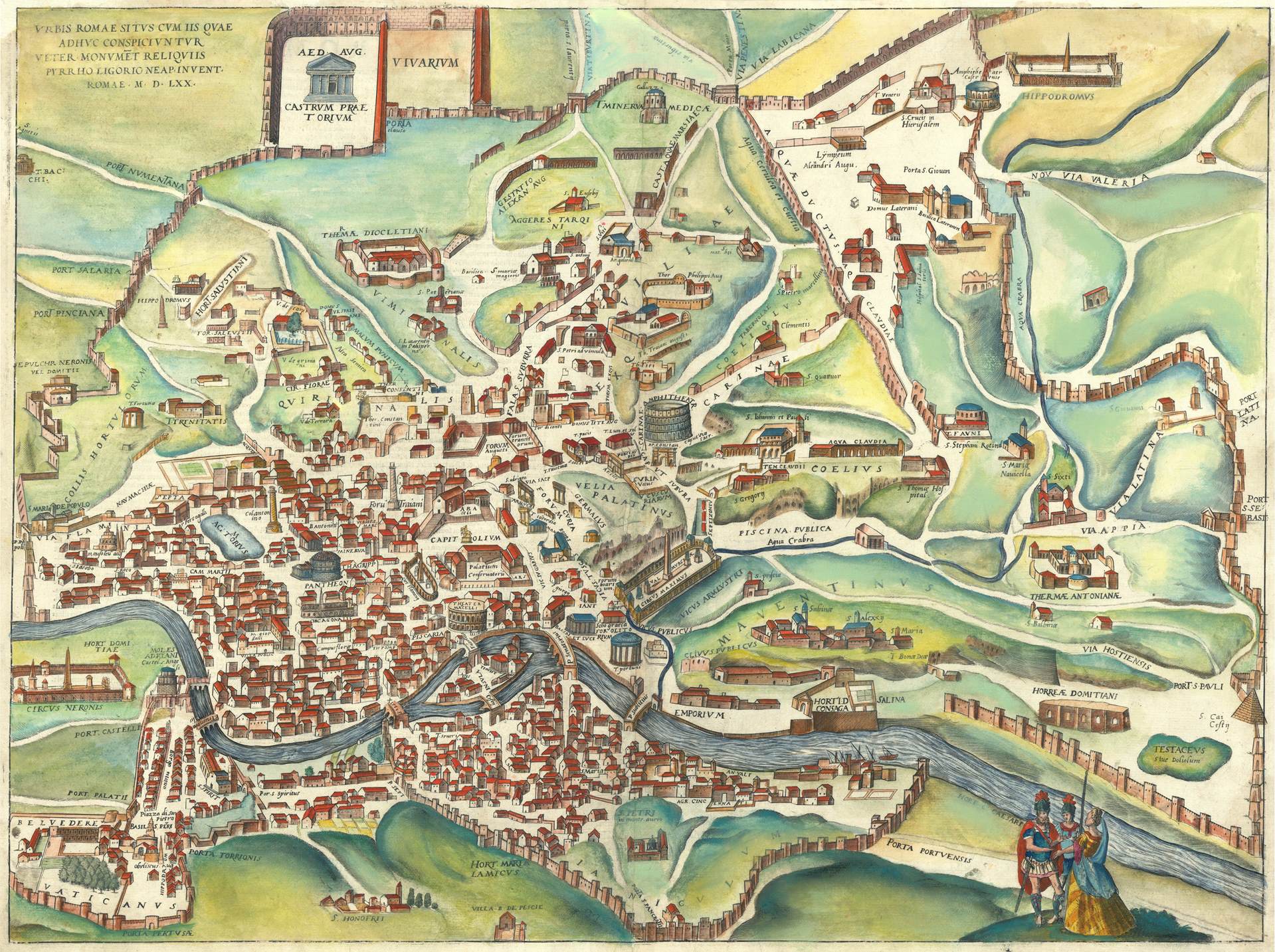 presentation of the map reproduction without a frame
