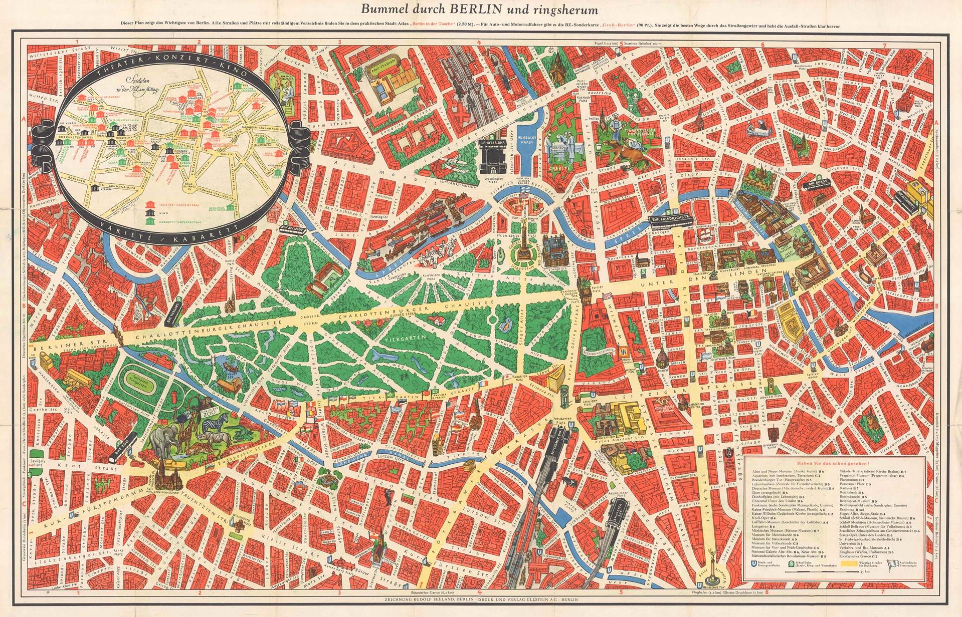 presentation of the map reproduction without a frame
