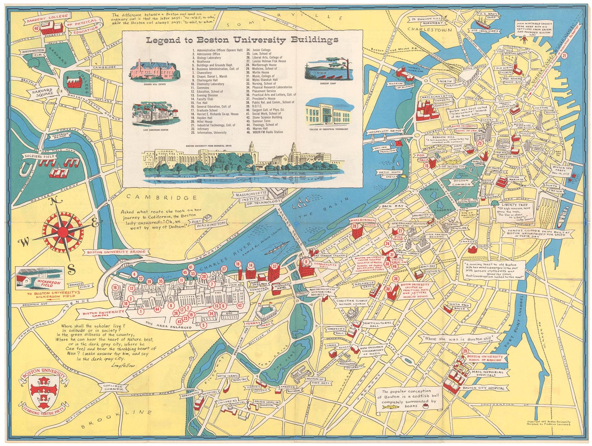 presentation of the map reproduction without a frame
