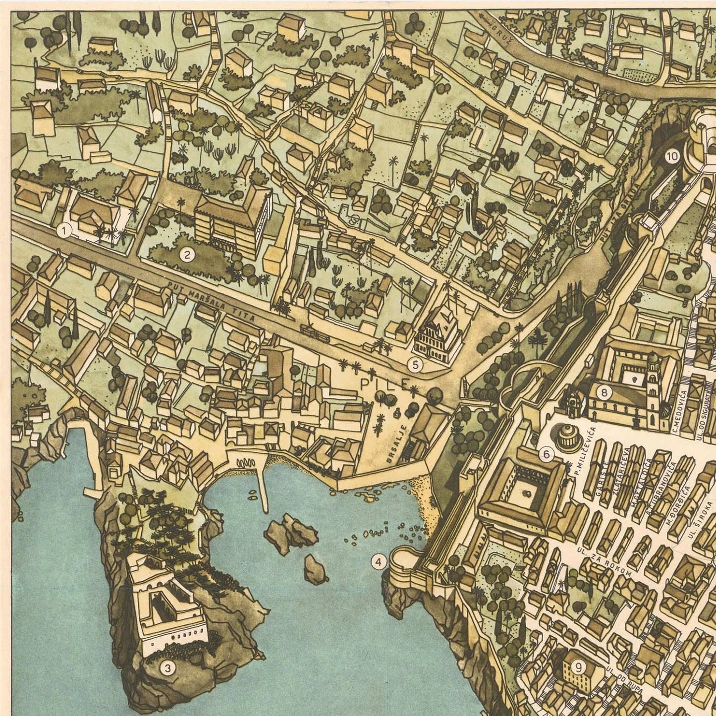 detail of the map from the top left corner
