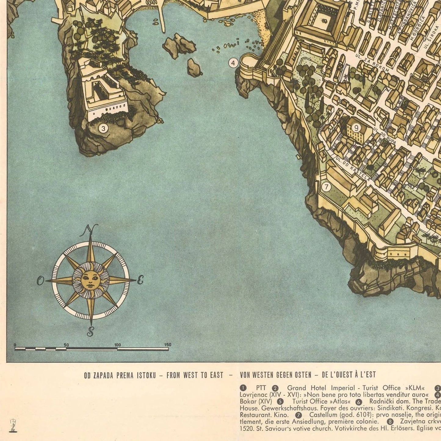 detail of the map from the bottom left corner
