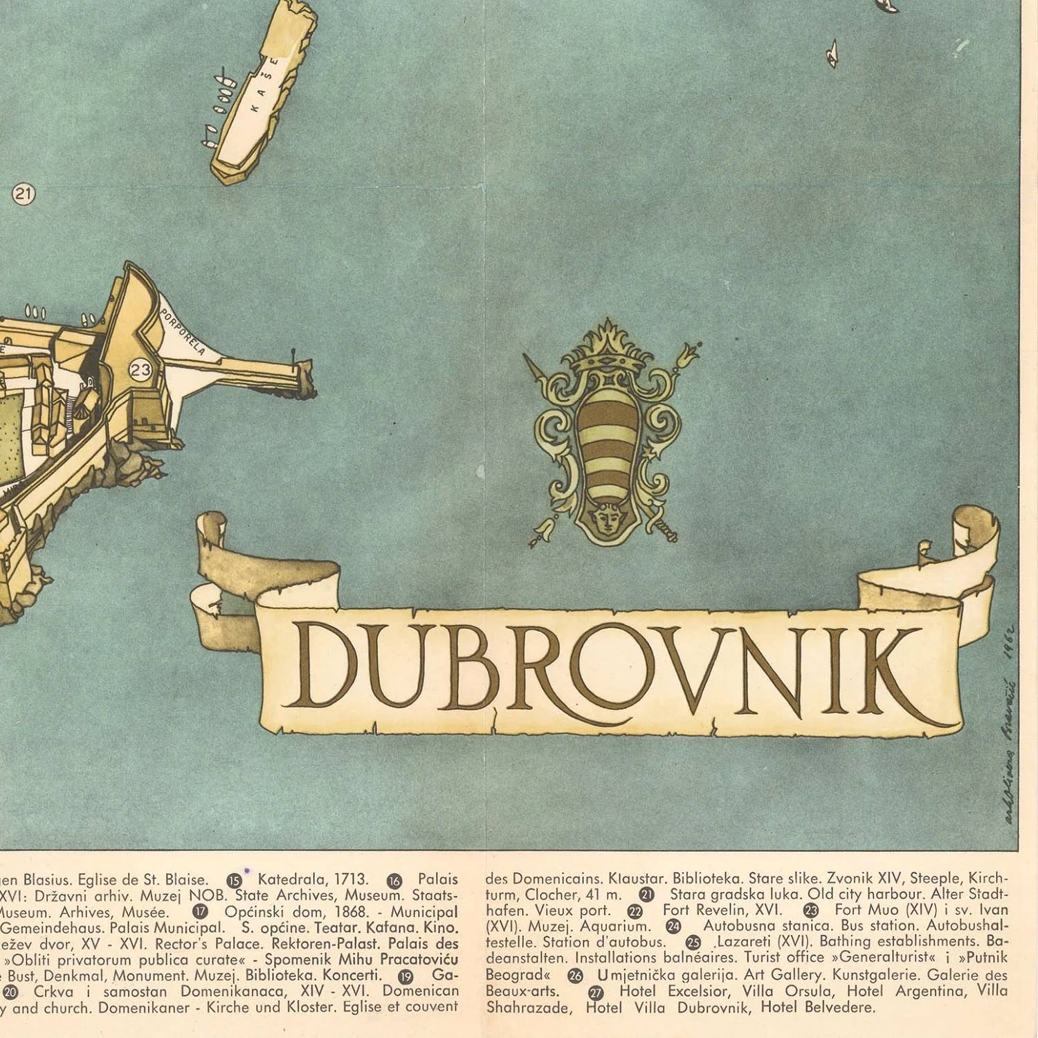 detail of the map from the bottom right corner
