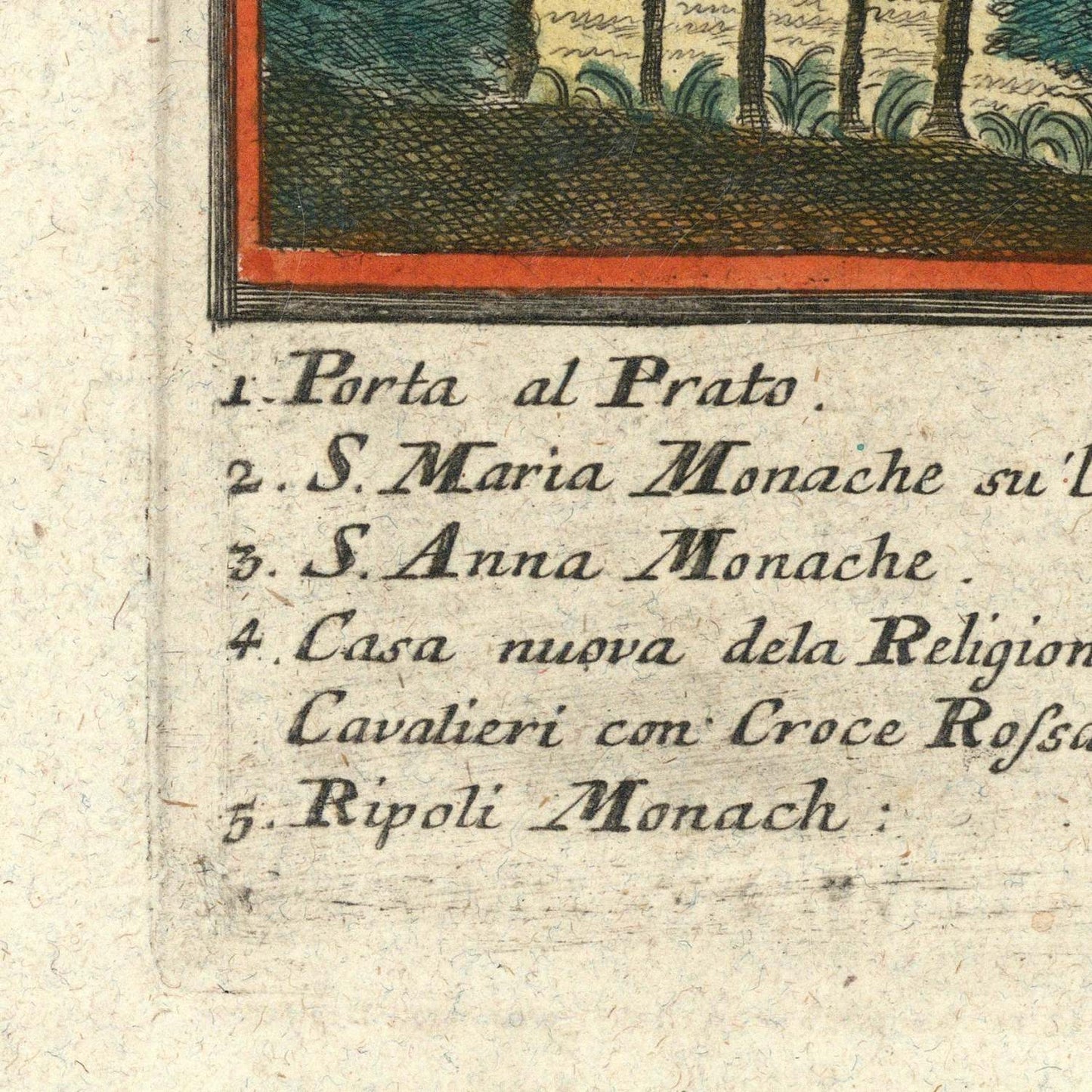 detail of the map from the bottom left corner
