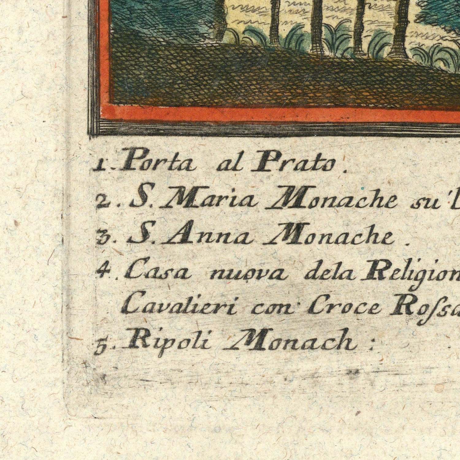 detail of the map from the bottom left corner
