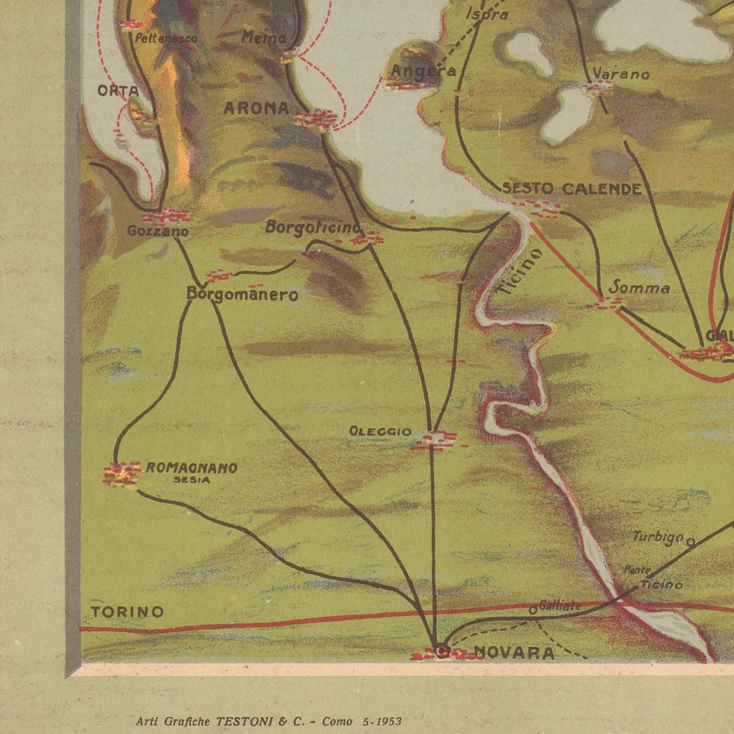 detail of the map from the bottom left corner
