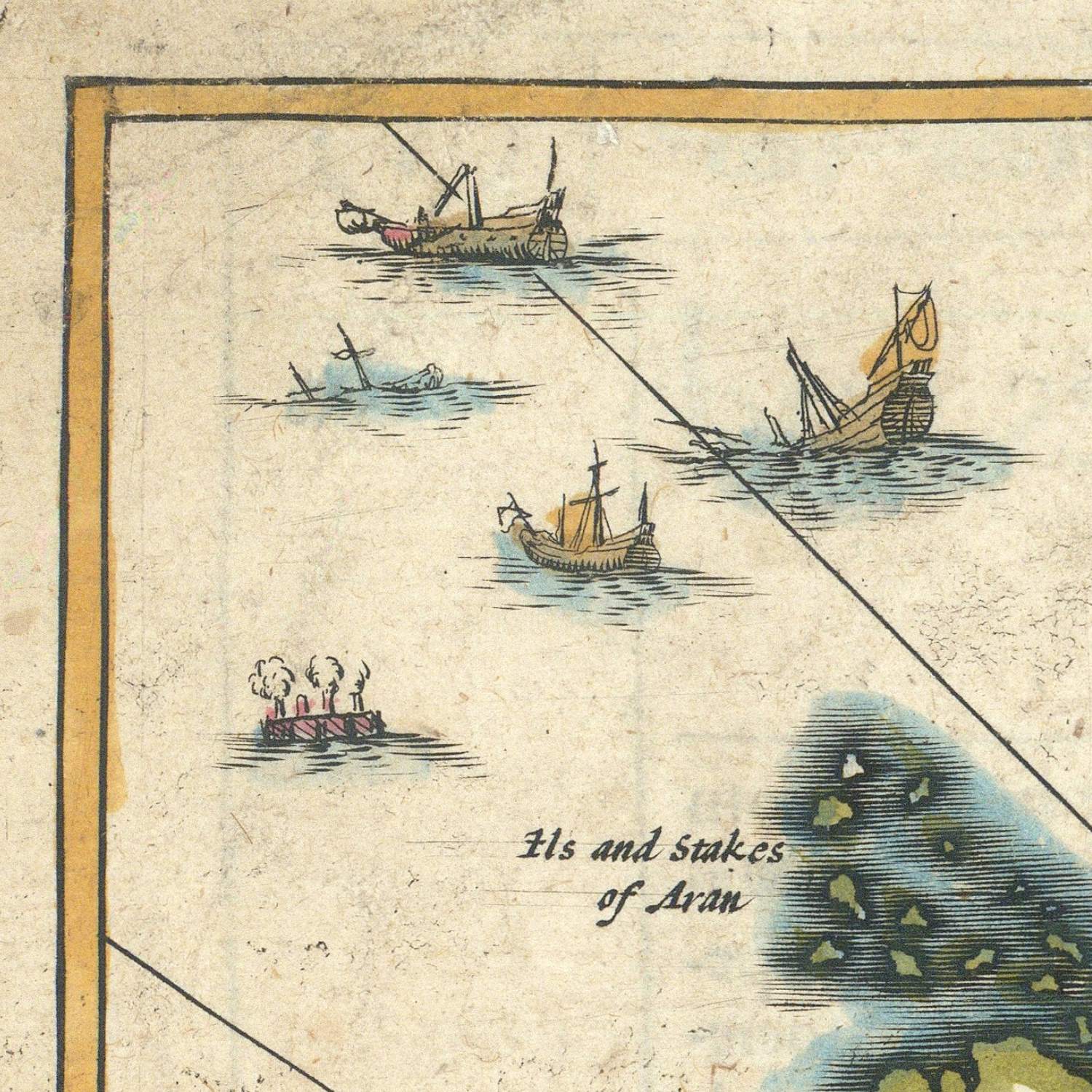 detail of the map from the top left corner
