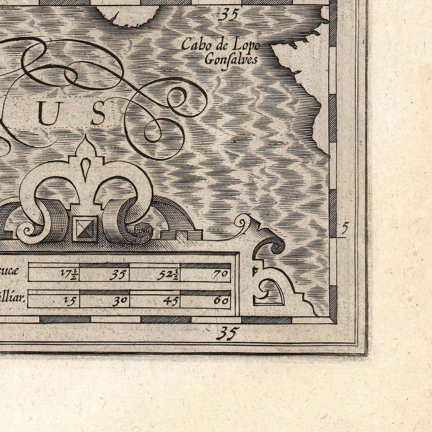 detail of the map from the bottom right corner
